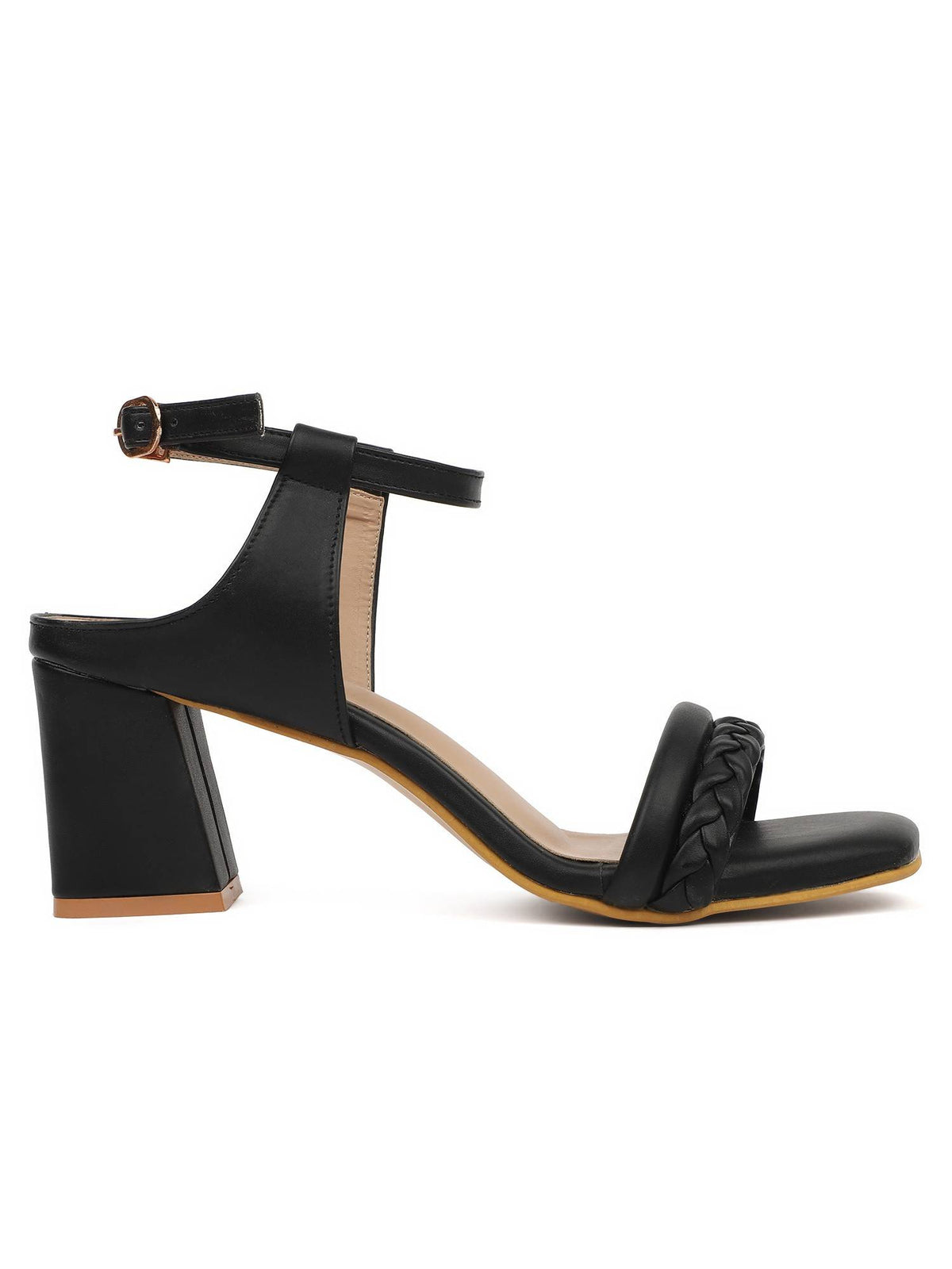 Maroon Women Braided Design Heels | H78 - view 20