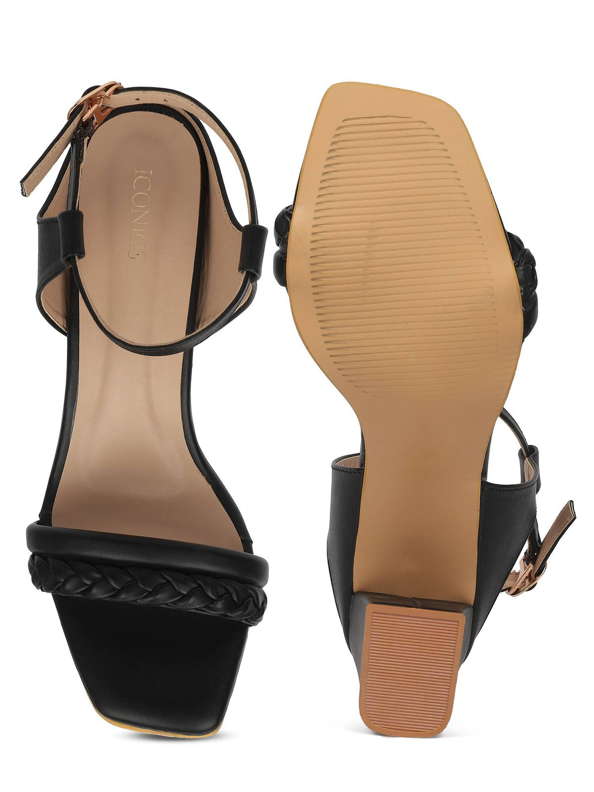 Maroon Women Braided Design Heels | H78 - view 22