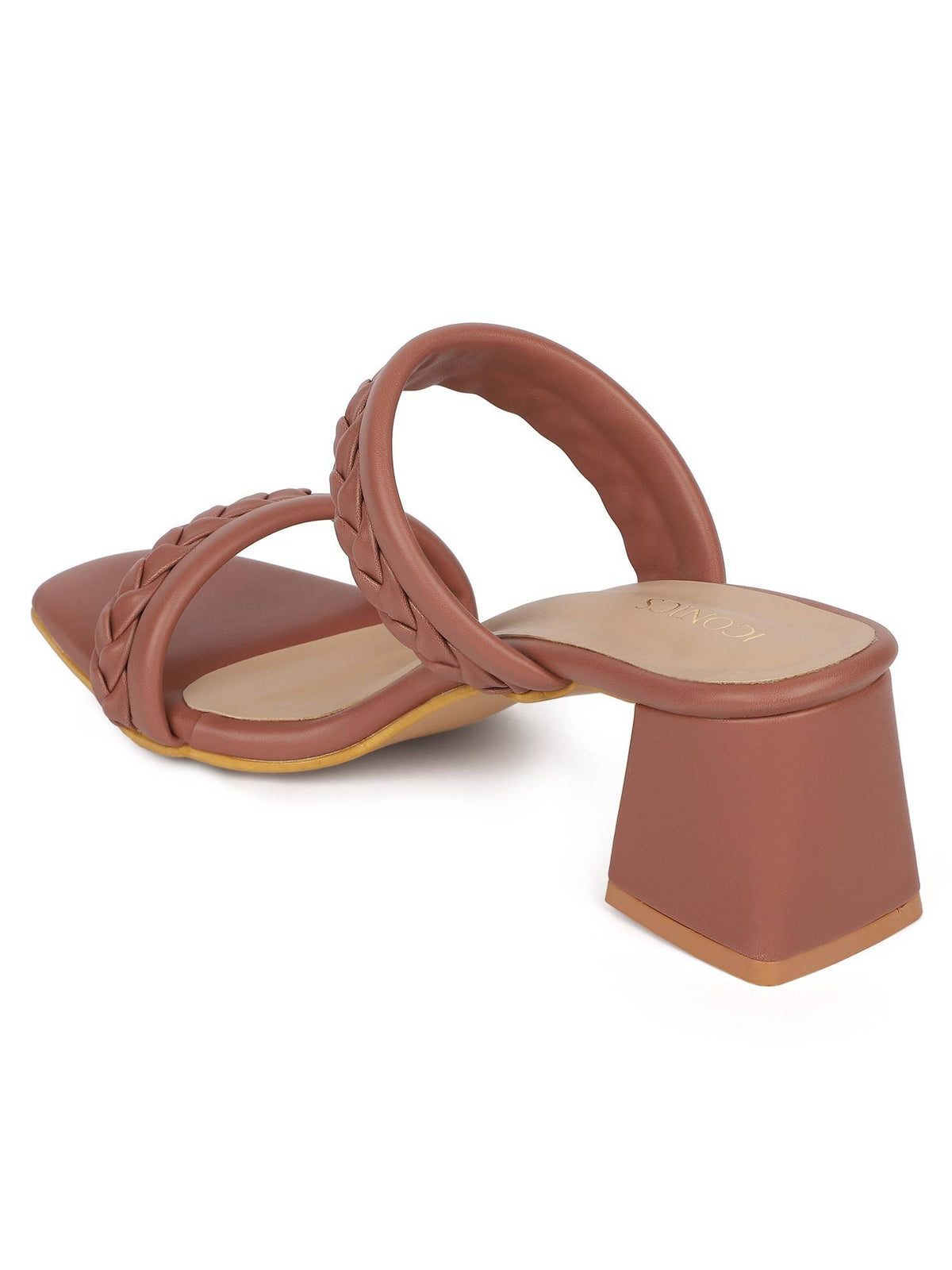 Pink Women Braided Heels | H78 - view 3