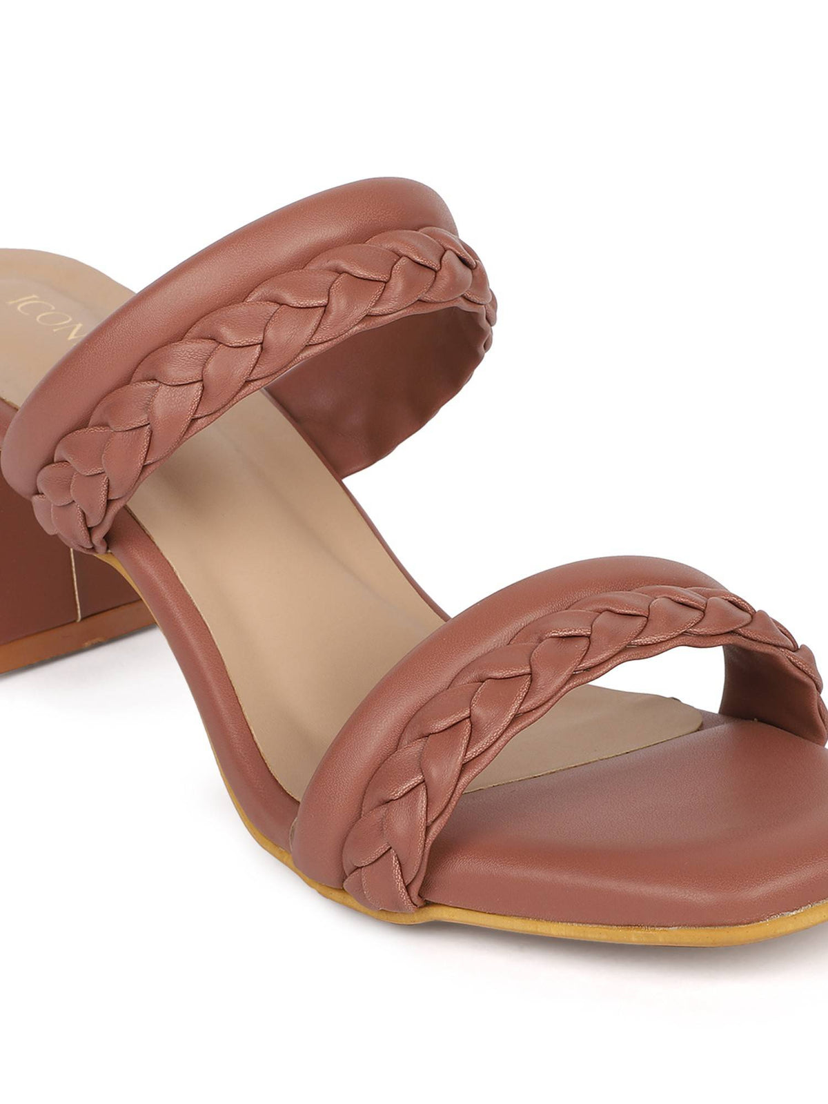 Pink Women Braided Heels | H78 - view 5