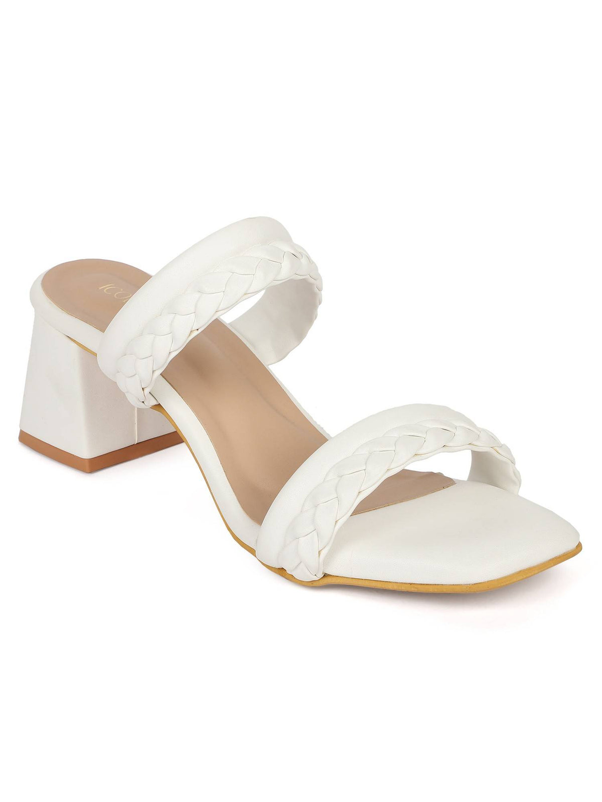 Beige Women Braided Heels | H78 - view 19