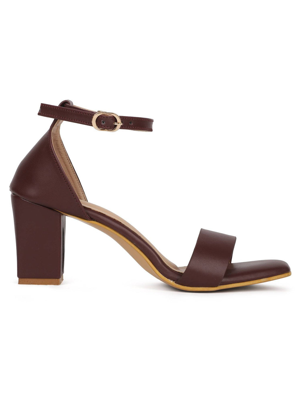 Maroon Women Solid Heels | H78 - view 2