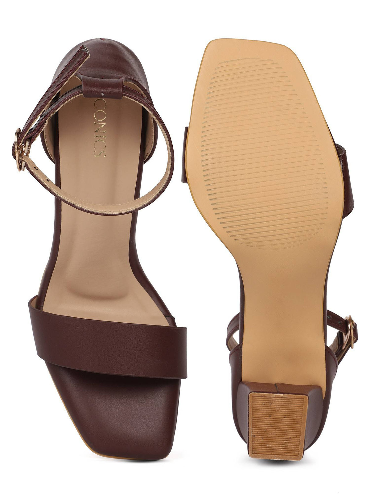 Maroon Women Solid Heels | H78 - view 4
