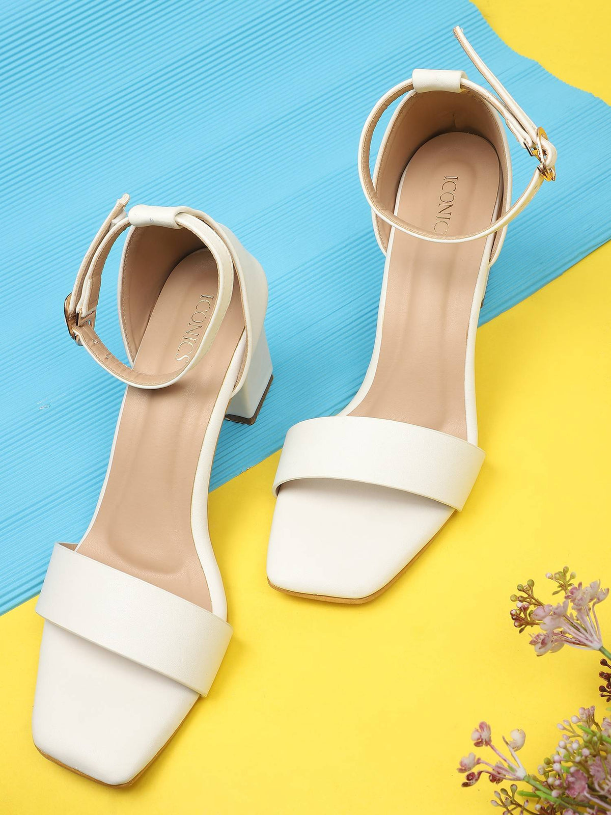White Women Solid Heels | H78 - view 6