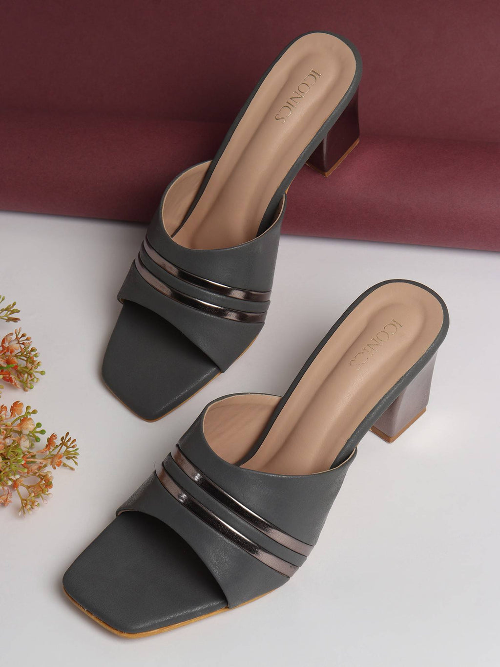 Pink Women Embellished Sequined Heels | H78 - view 18