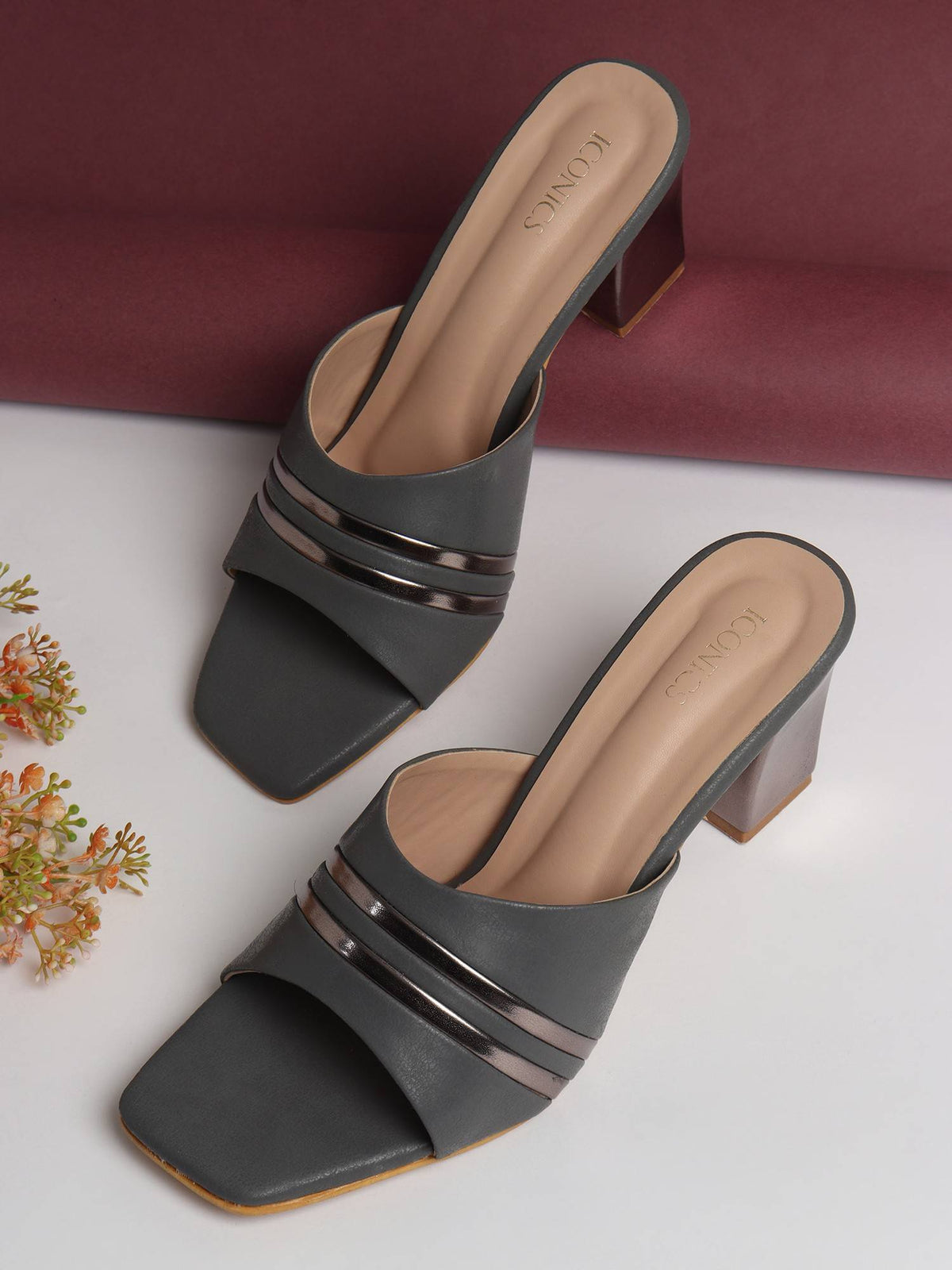 Pink Women Embellished Sequined Heels | H78 - view 18