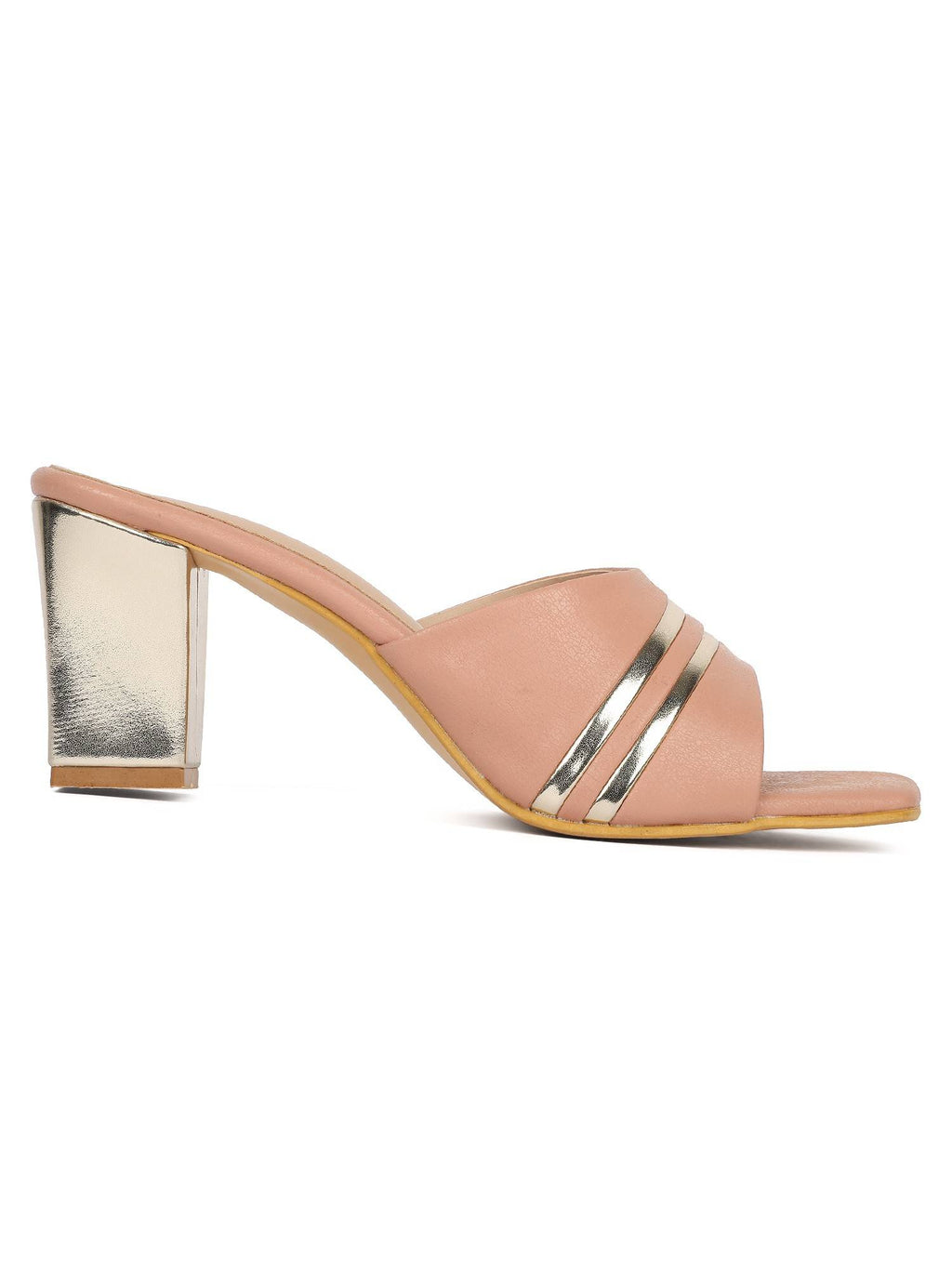 Pink Women Embellished Sequined Heels | H78 - view 2