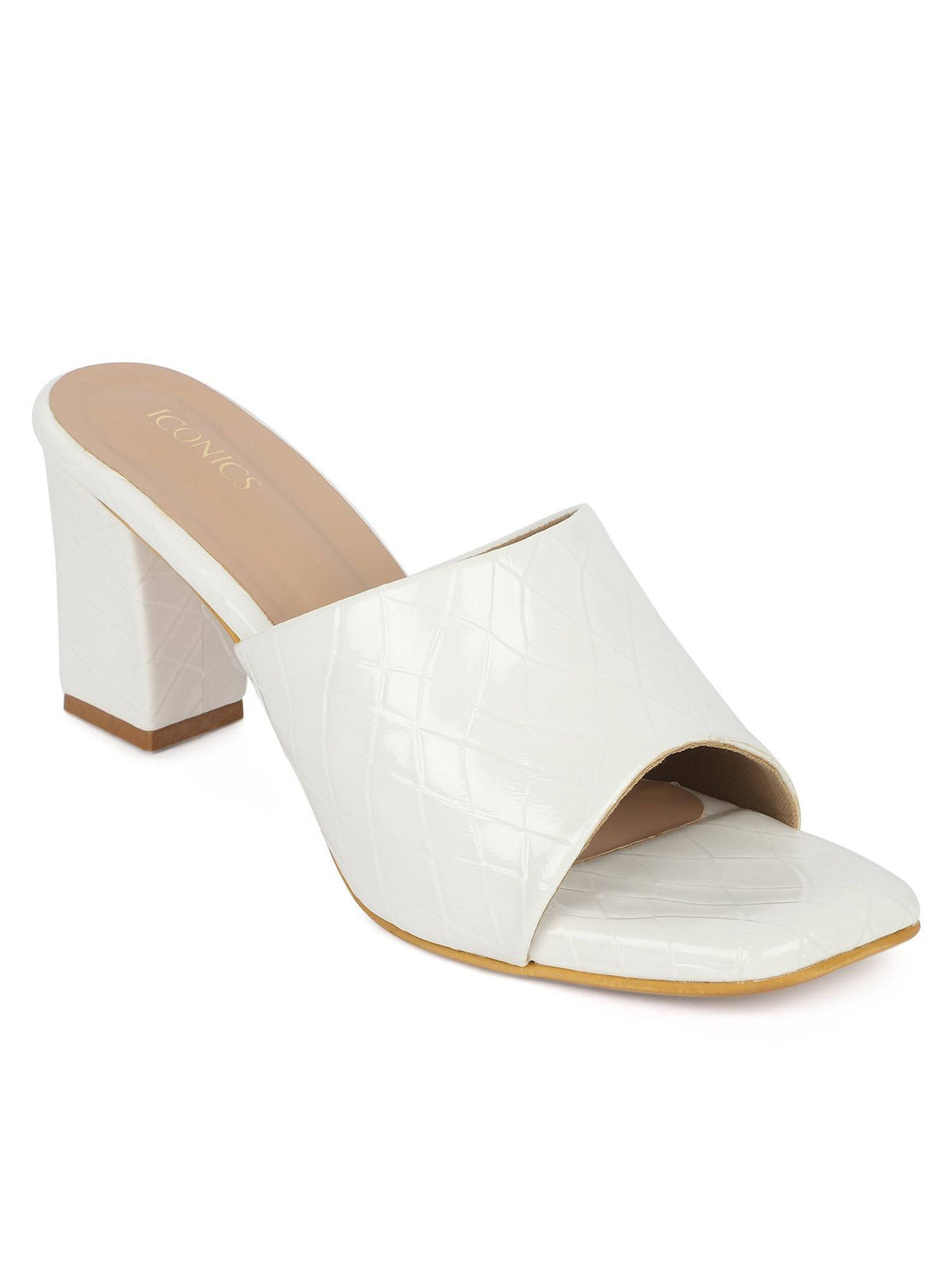 Pink Women Textured Heels | H78 - view 7