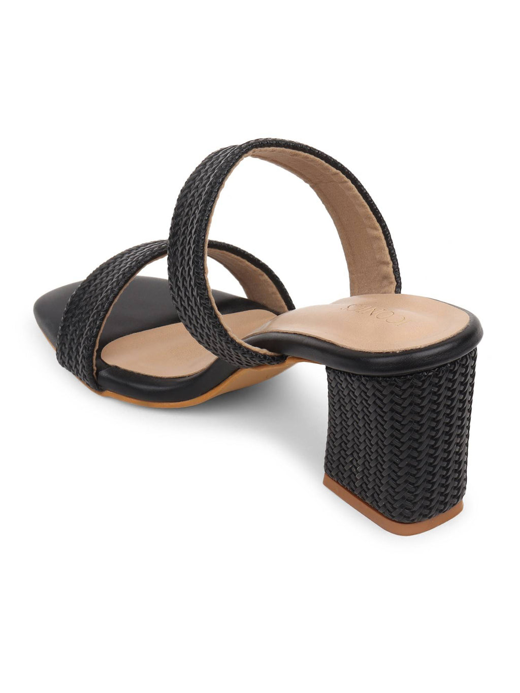 Black Women Textured Heels | H78 - view 3