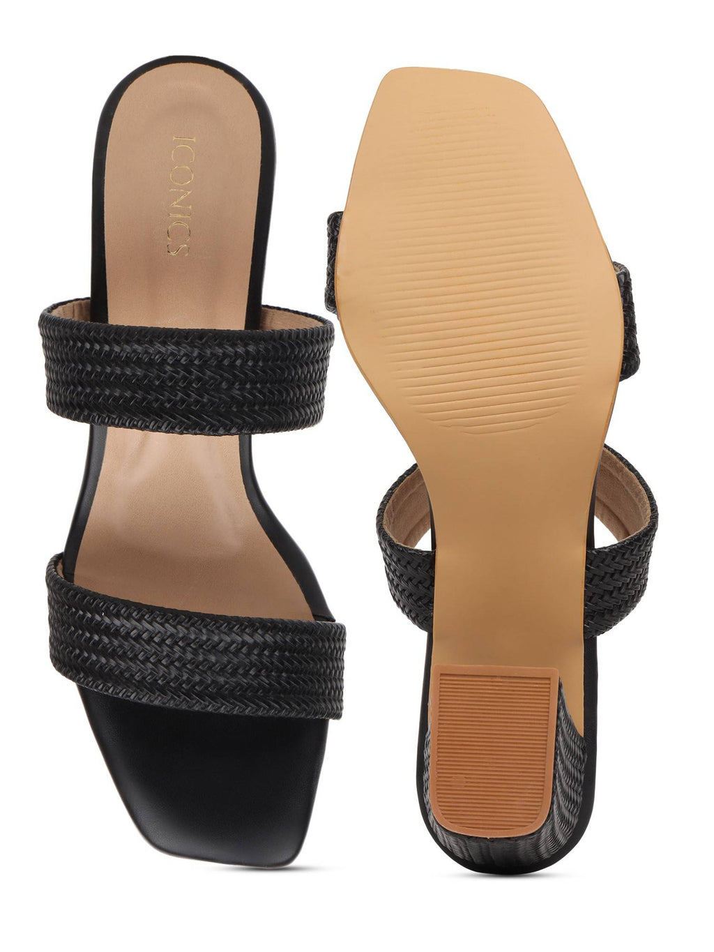 Black Women Textured Heels | H78 - view 5