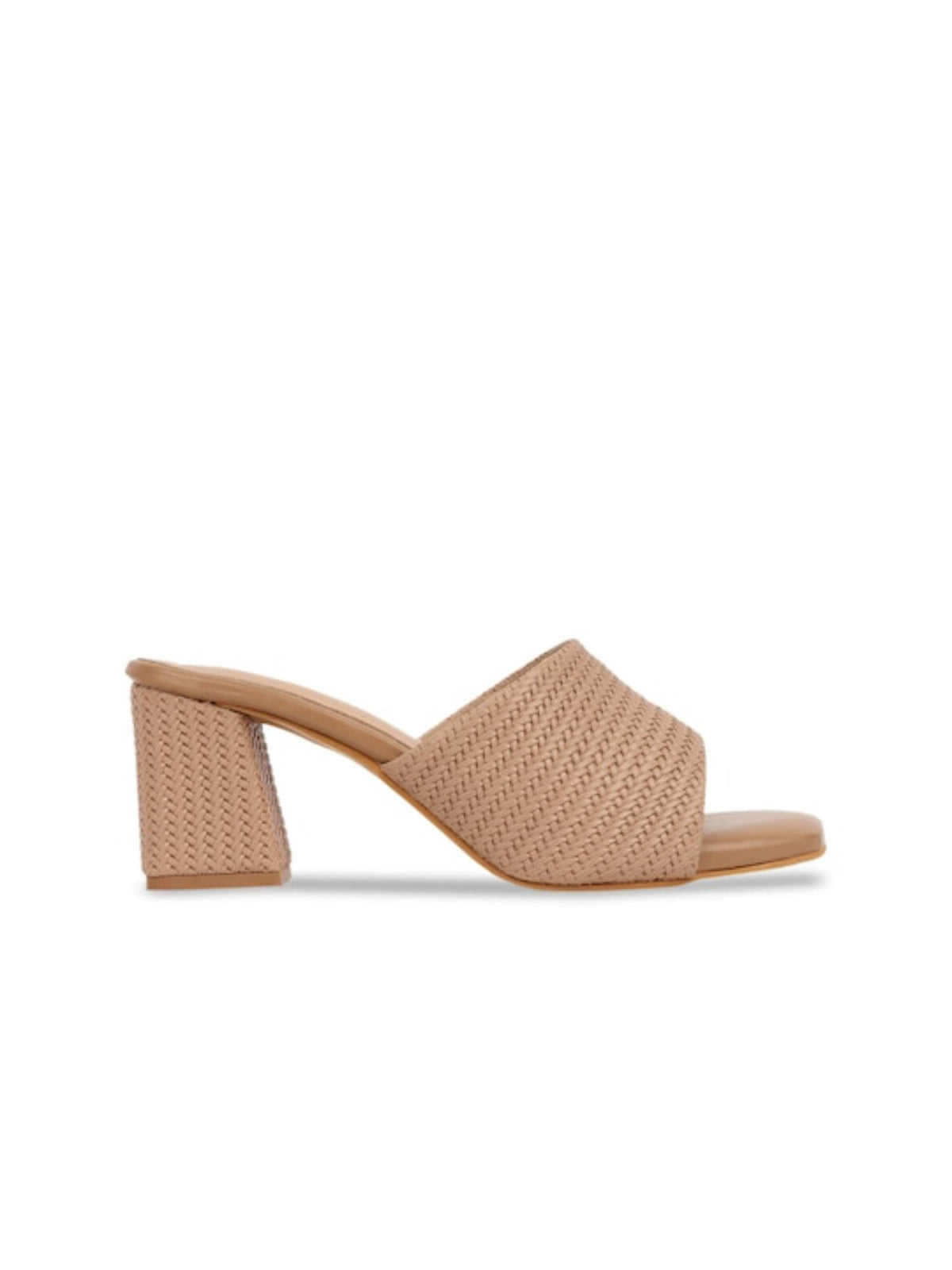 Camel Women Woven Design Heels | H78 - view 4