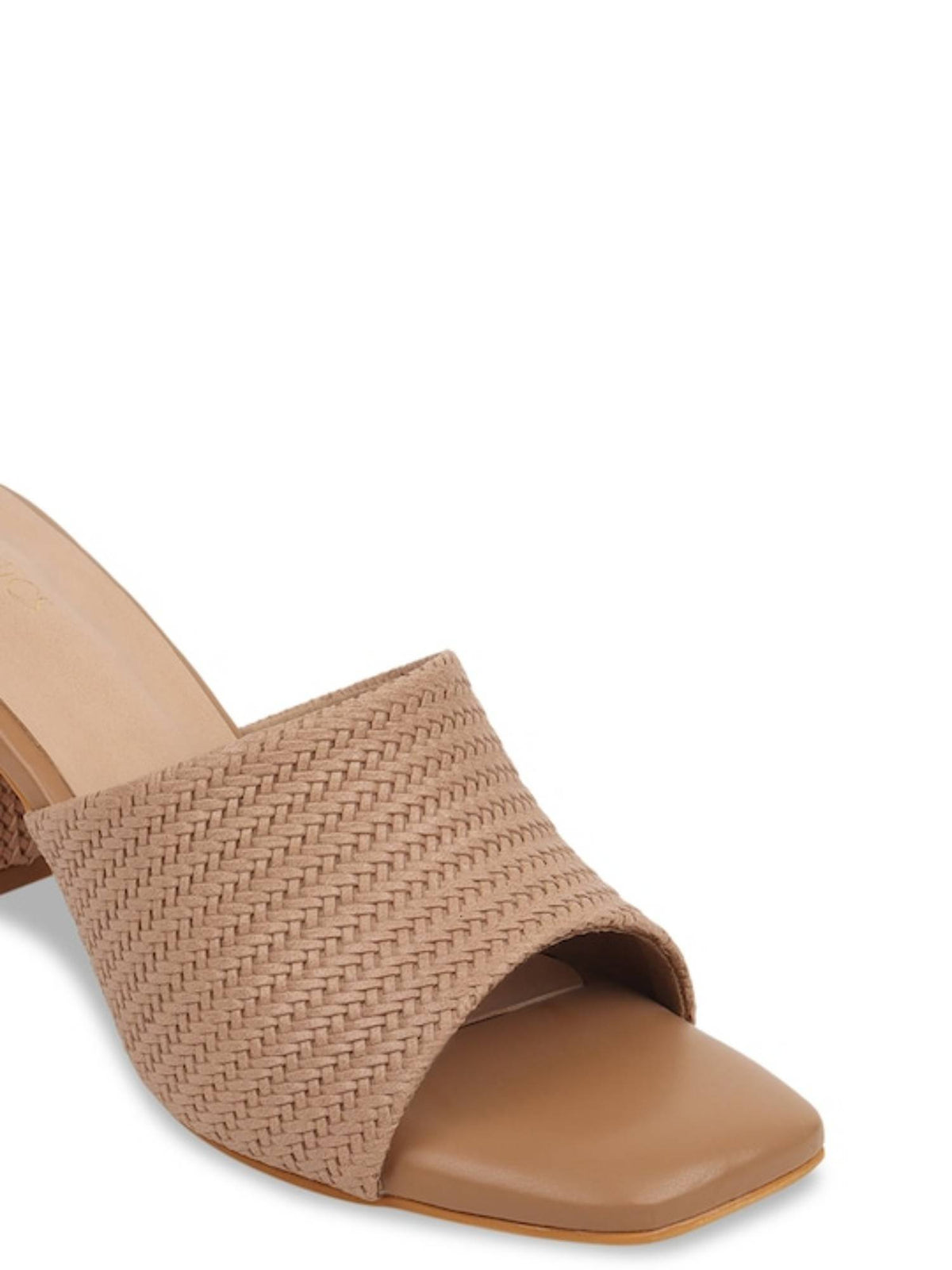 Camel Women Woven Design Heels | H78 - view 6