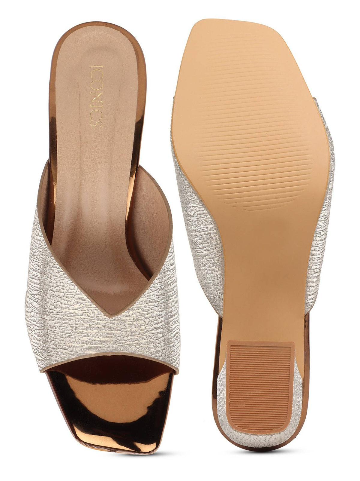 Antique Women Embellished Sequined Heels | H78 - view 4