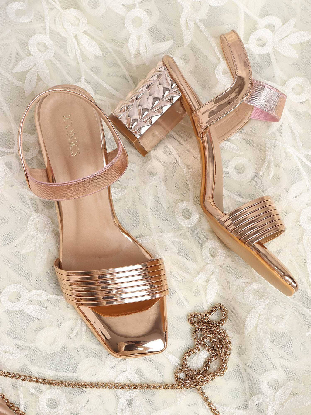 Sultan Women Embellished Sequined Heels | H78 - view 6