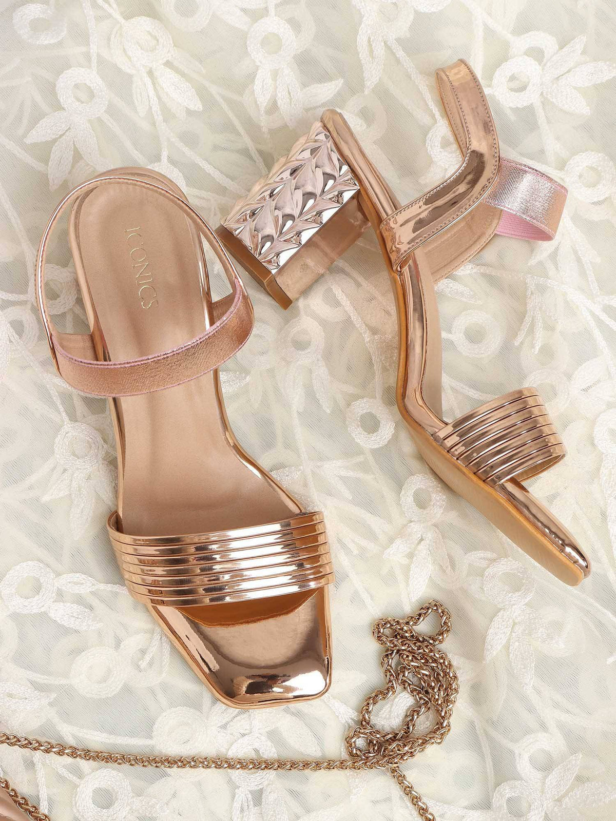 Sultan Women Embellished Sequined Heels | H78 - view 6