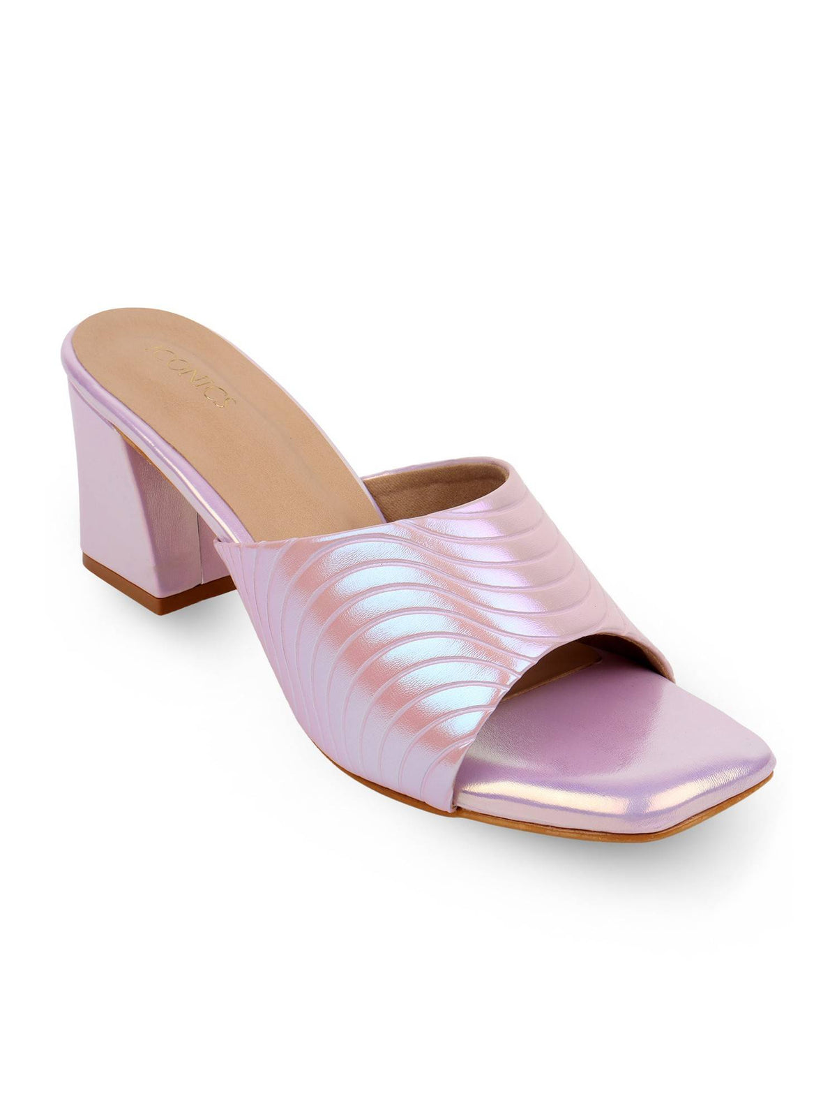 Lavender Women Textured Heels | H78 - view 1