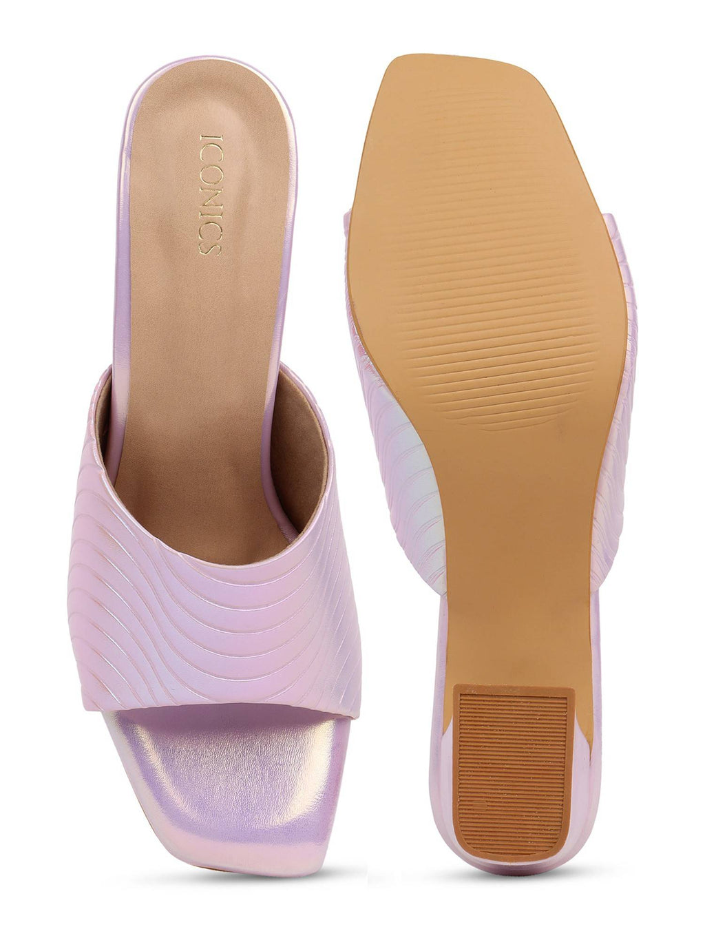 Lavender Women Textured Heels | H78 - view 4