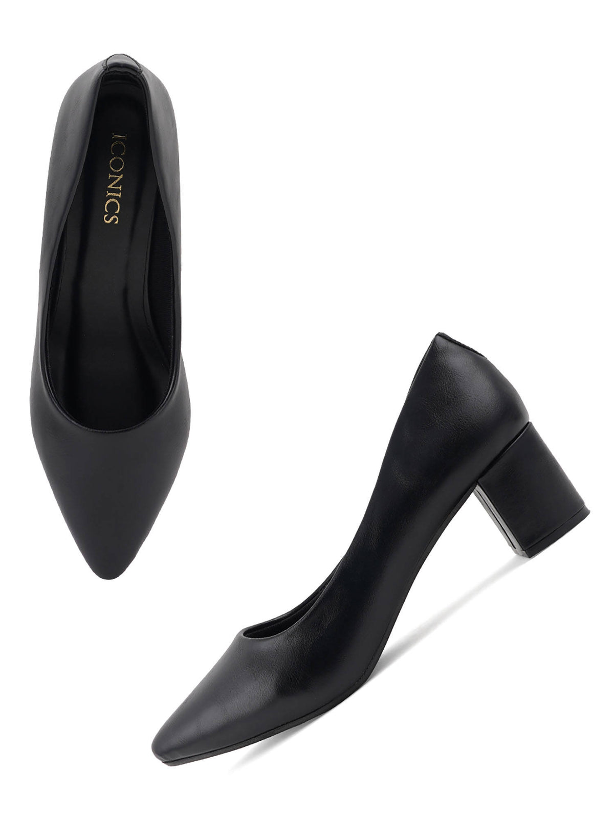 Black Women Solid Ballerinas | H78 - view 1