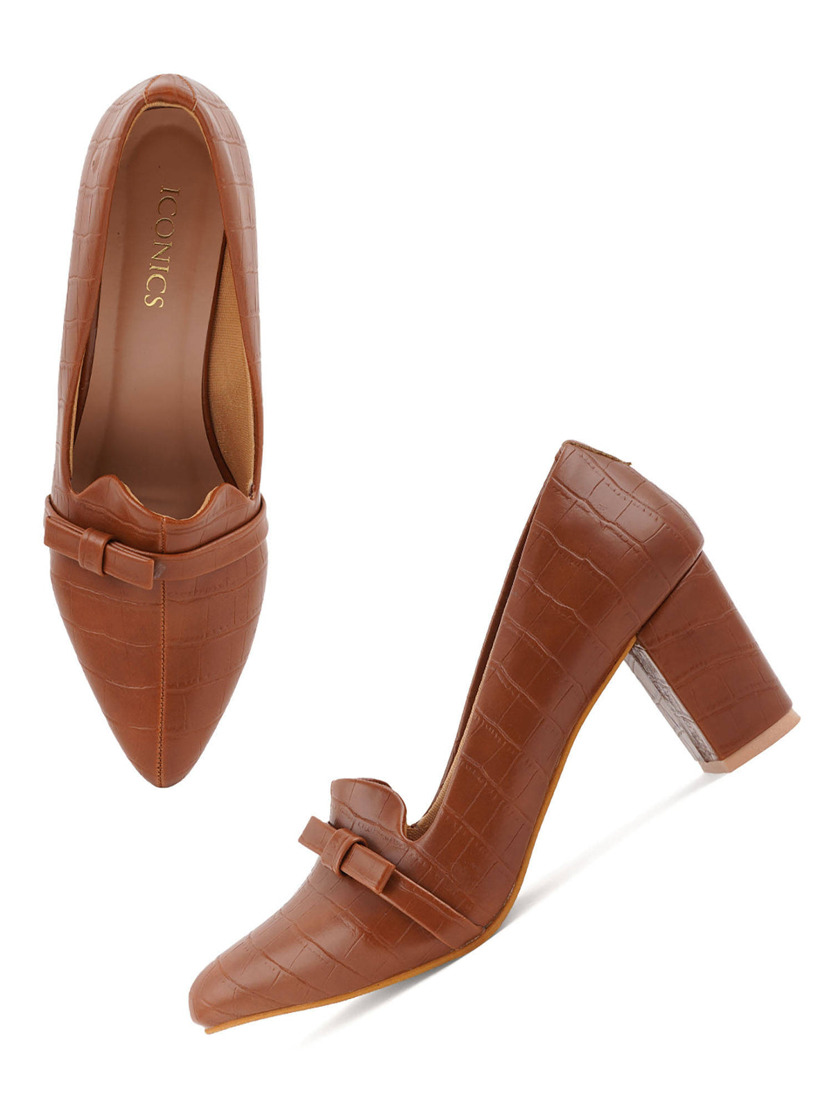 Black Women Textured Ballerinas | H78 - view 8
