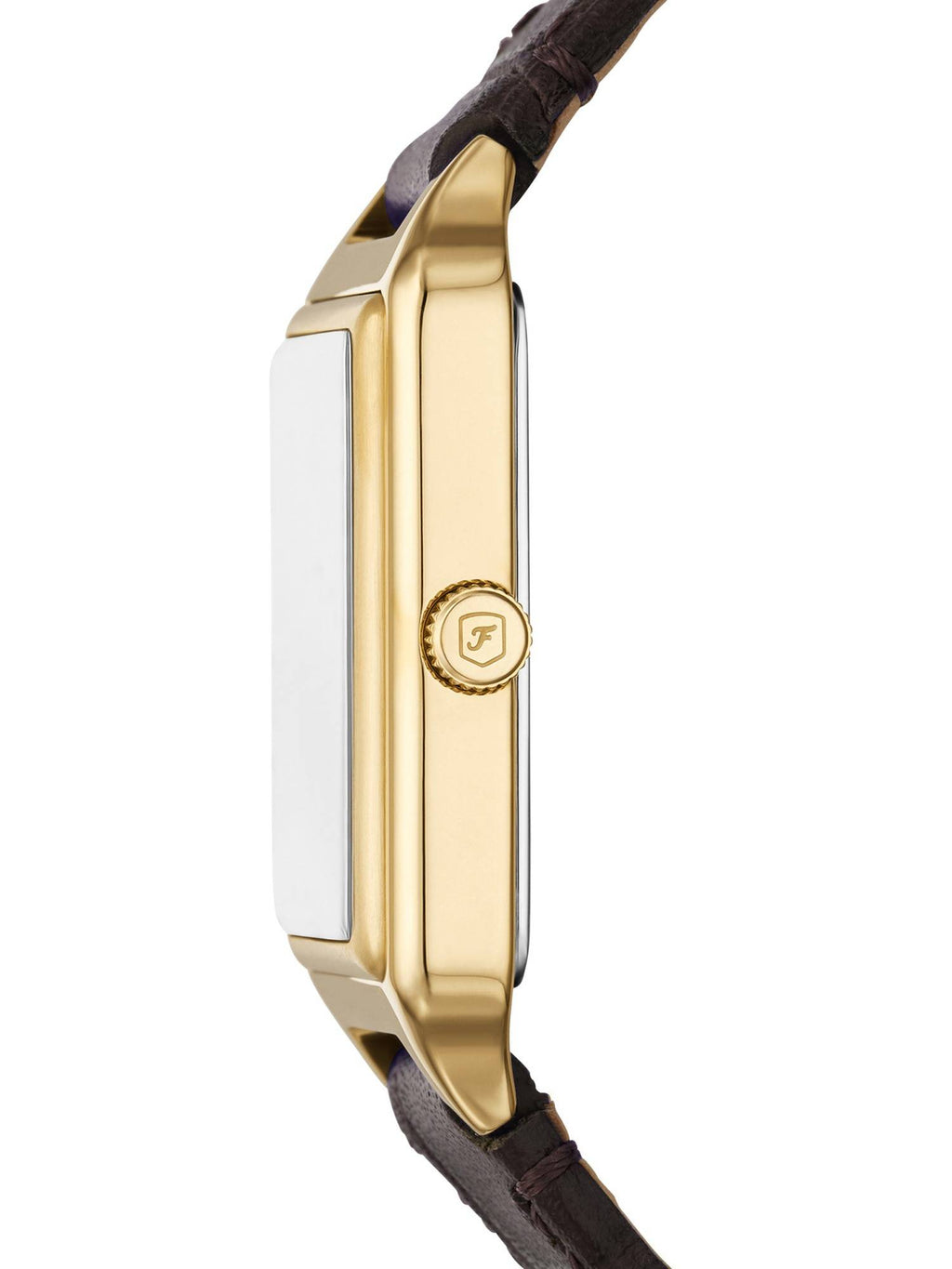 Women Brown Dial Rectangular Stainless Steel Watch - | W92 - view 2