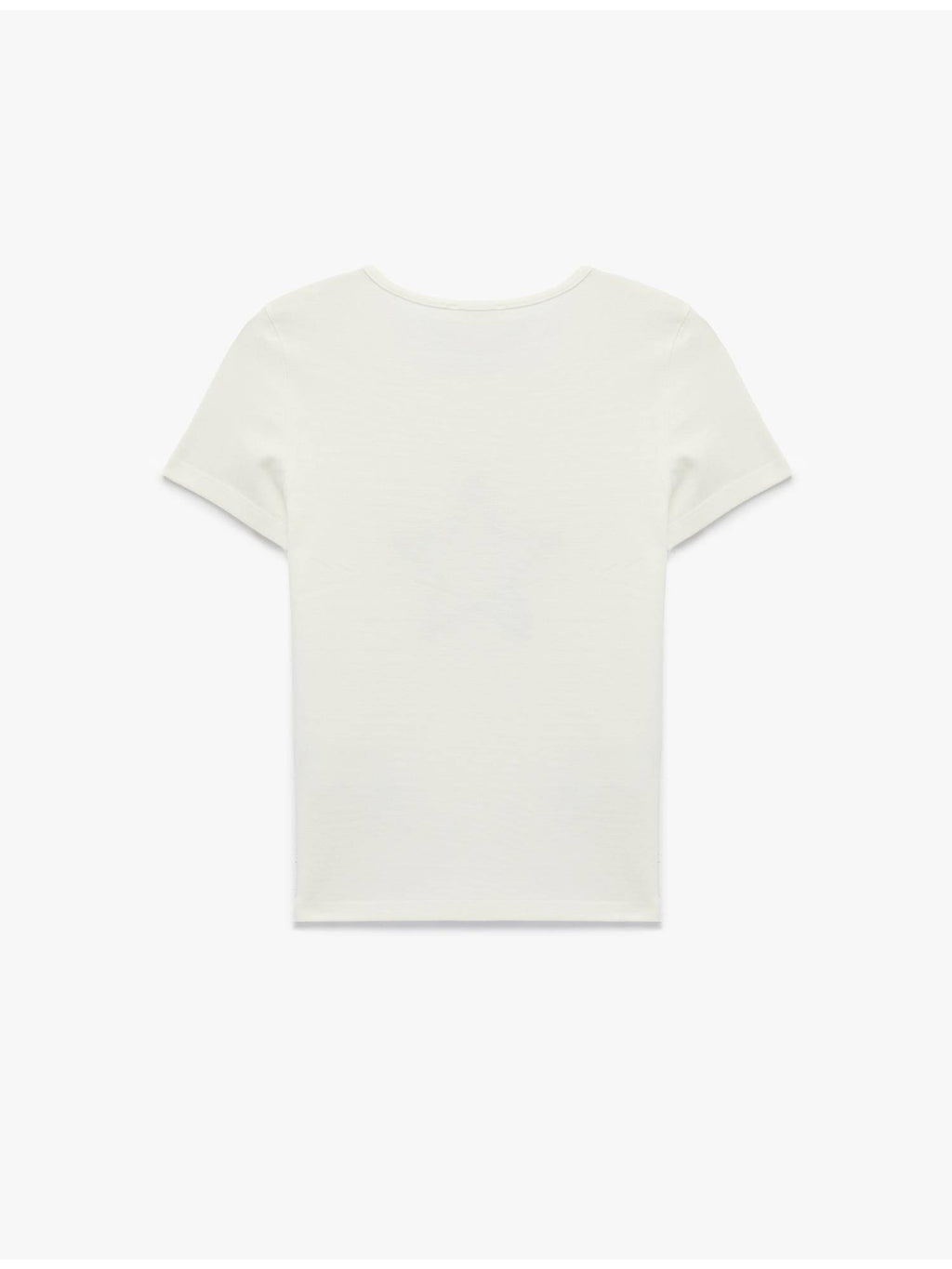 Womens White Crew Neck T-Shirt | TS56 - view 2