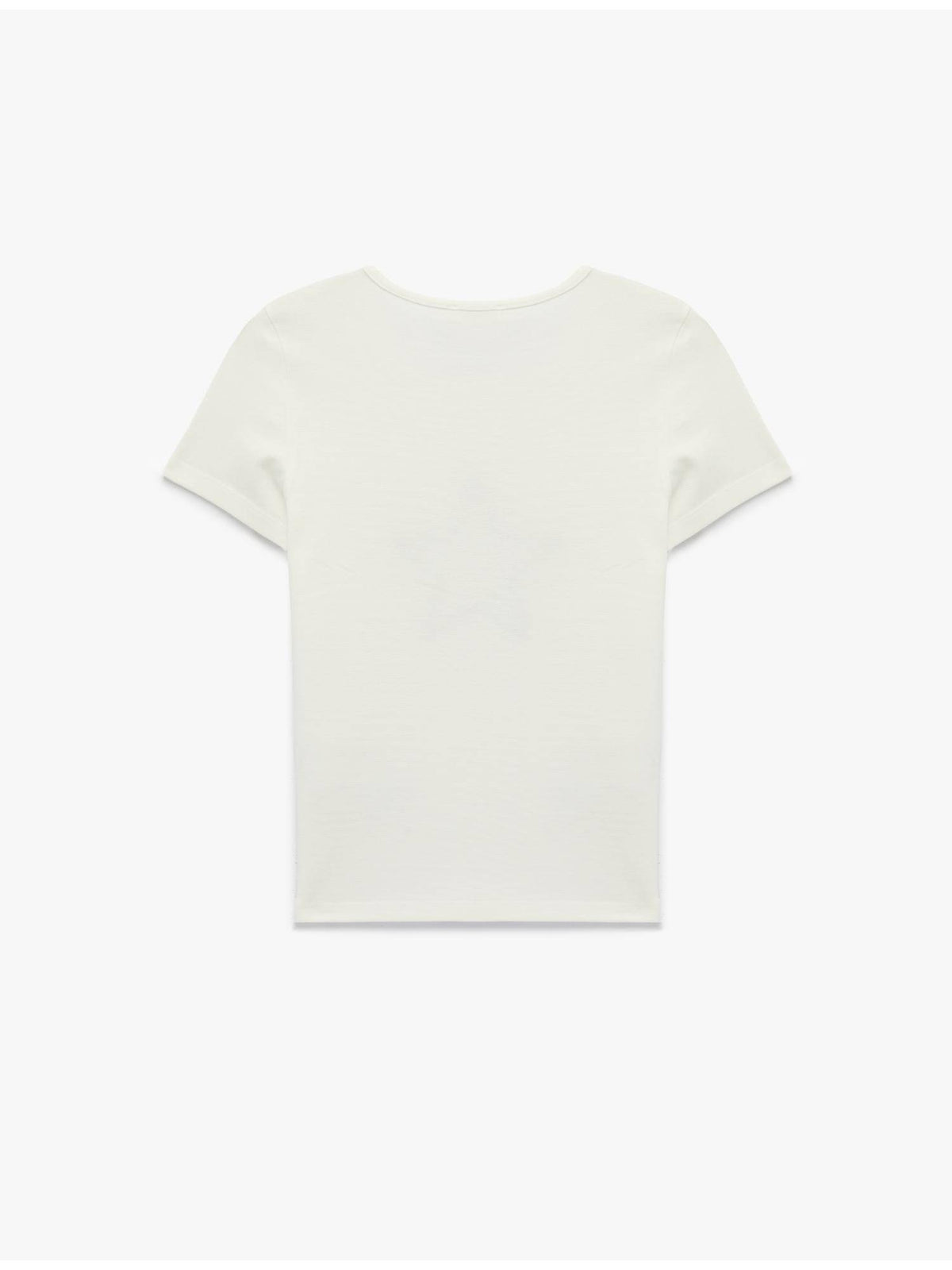 Womens White Crew Neck T-Shirt | TS56 - view 2