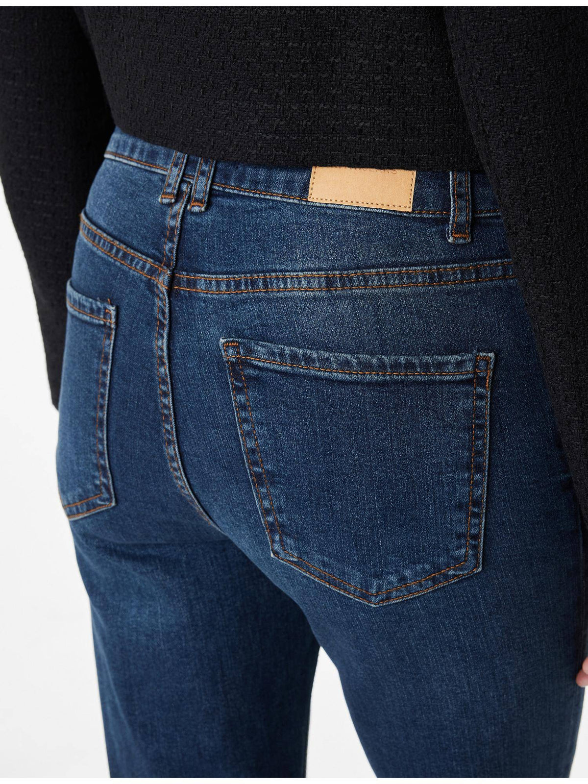 Womens Navy Blue Flare Jeans | BT10 - view 4