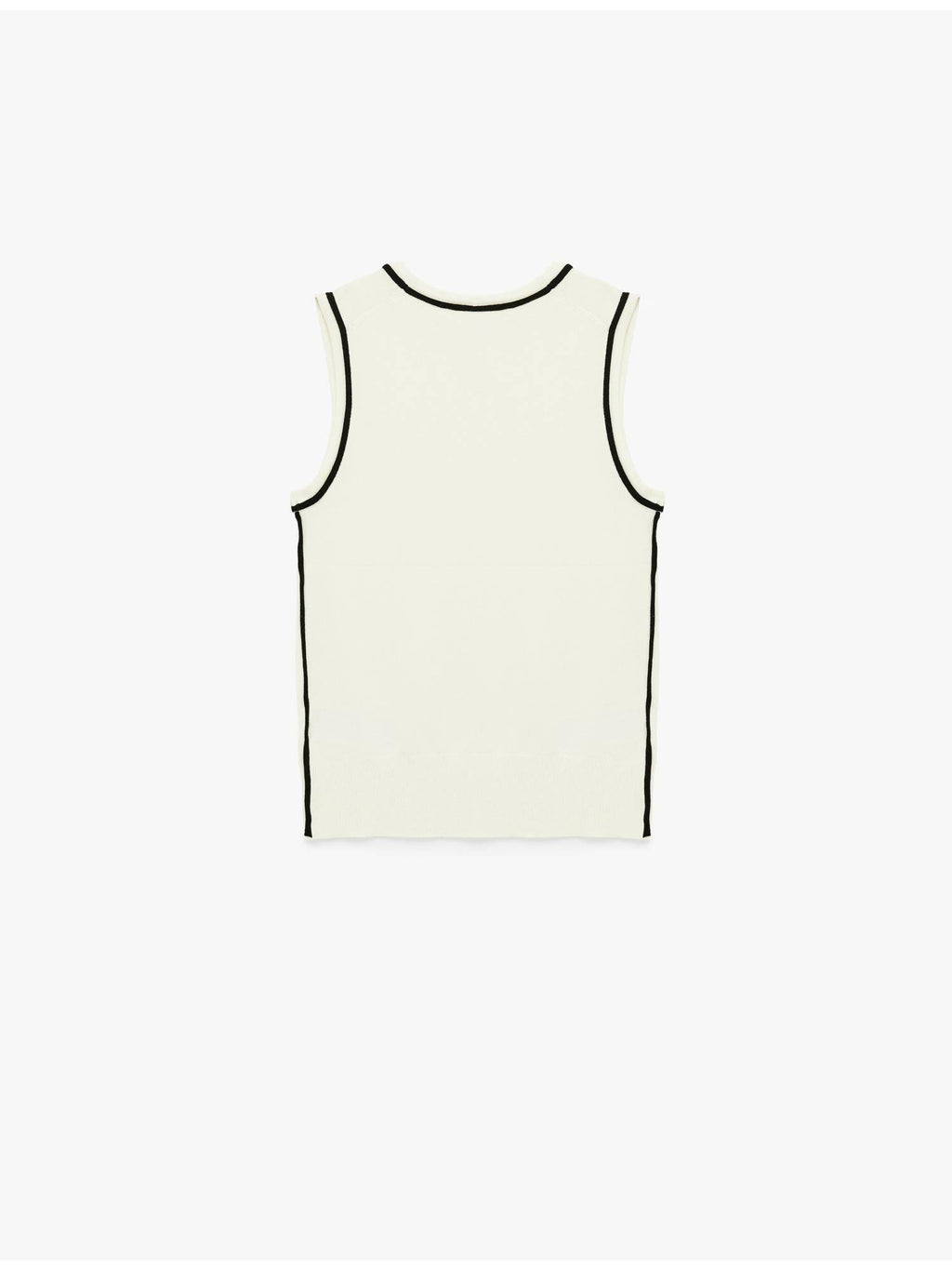 Womens White Knitted Tank Top | TT98 - view 5