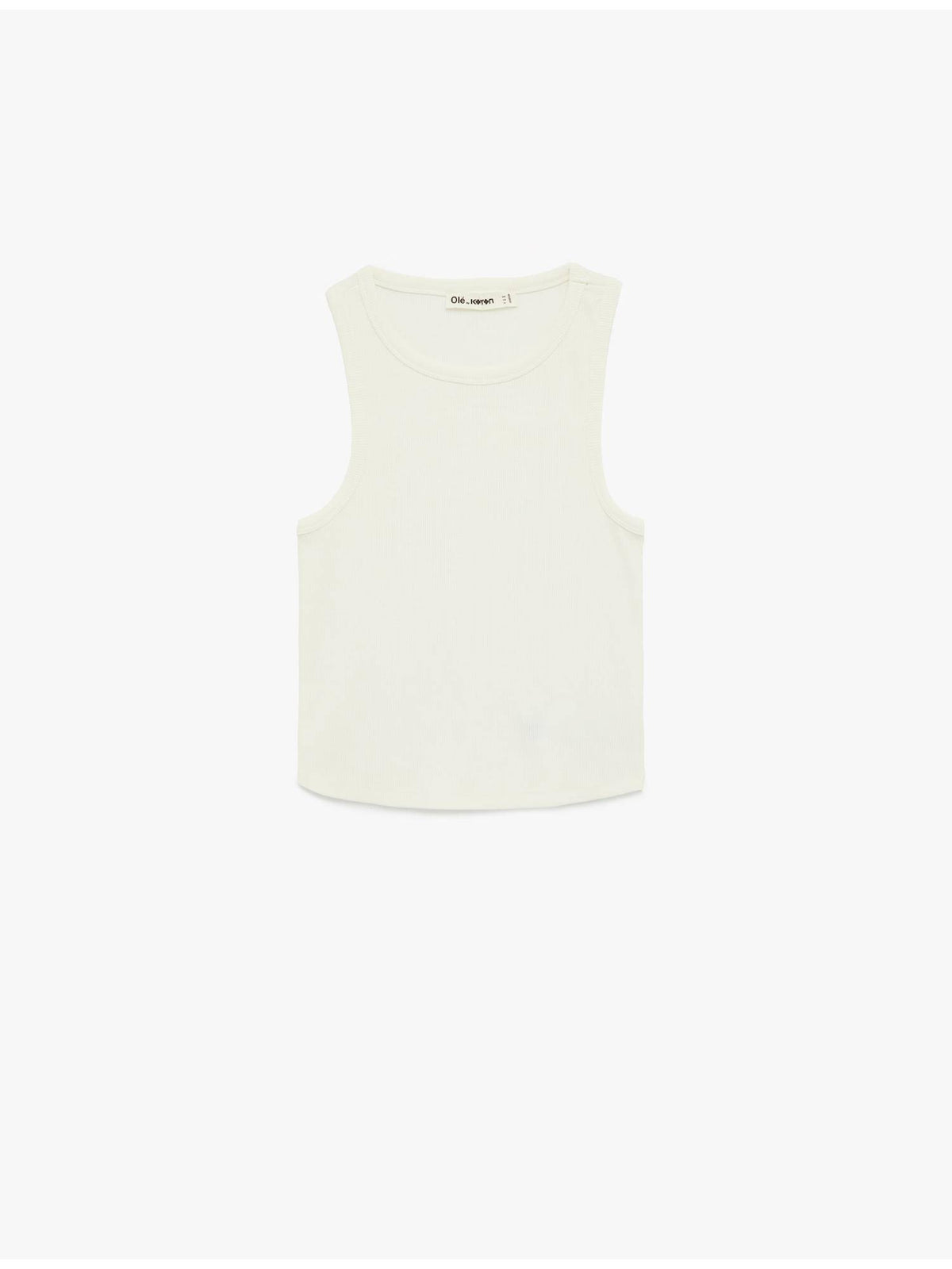 Womens White Sleeveless Tank Top | TT98 - view 4