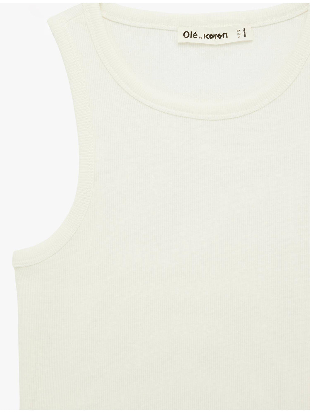 Womens White Sleeveless Tank Top | TT98 - view 6