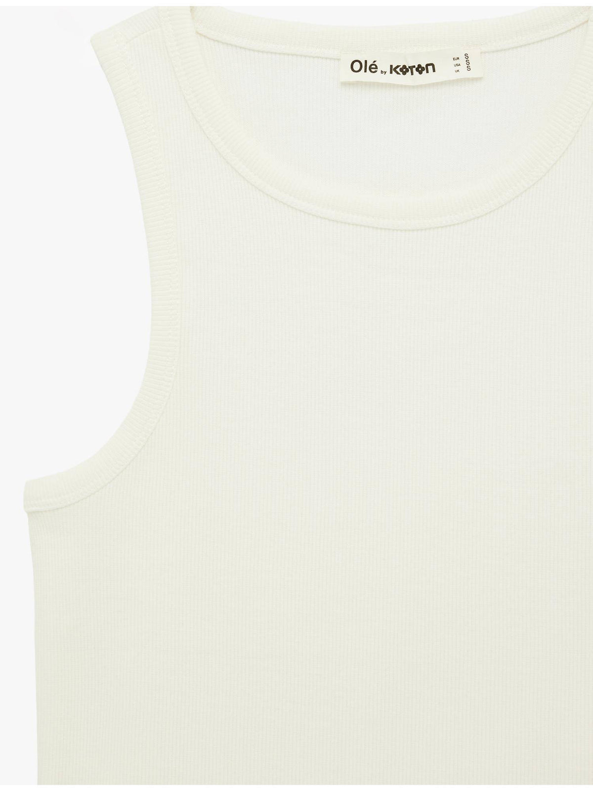 Womens White Sleeveless Tank Top | TT98 - view 6