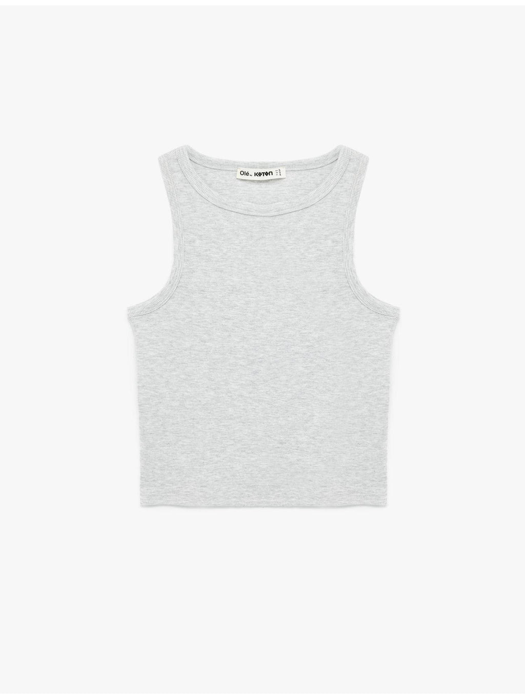 Womens Grey Sleeveless Tank Top | TT98 - view 4