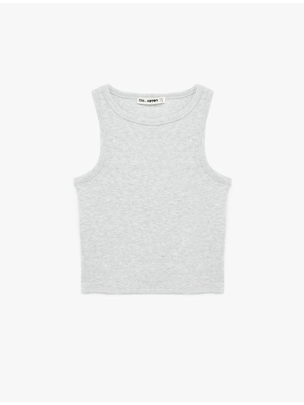 Womens Grey Sleeveless Tank Top | TT98 - view 4