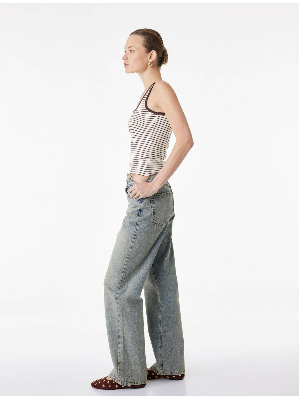 Womens Blue Straight Jeans | ST23 - view 2