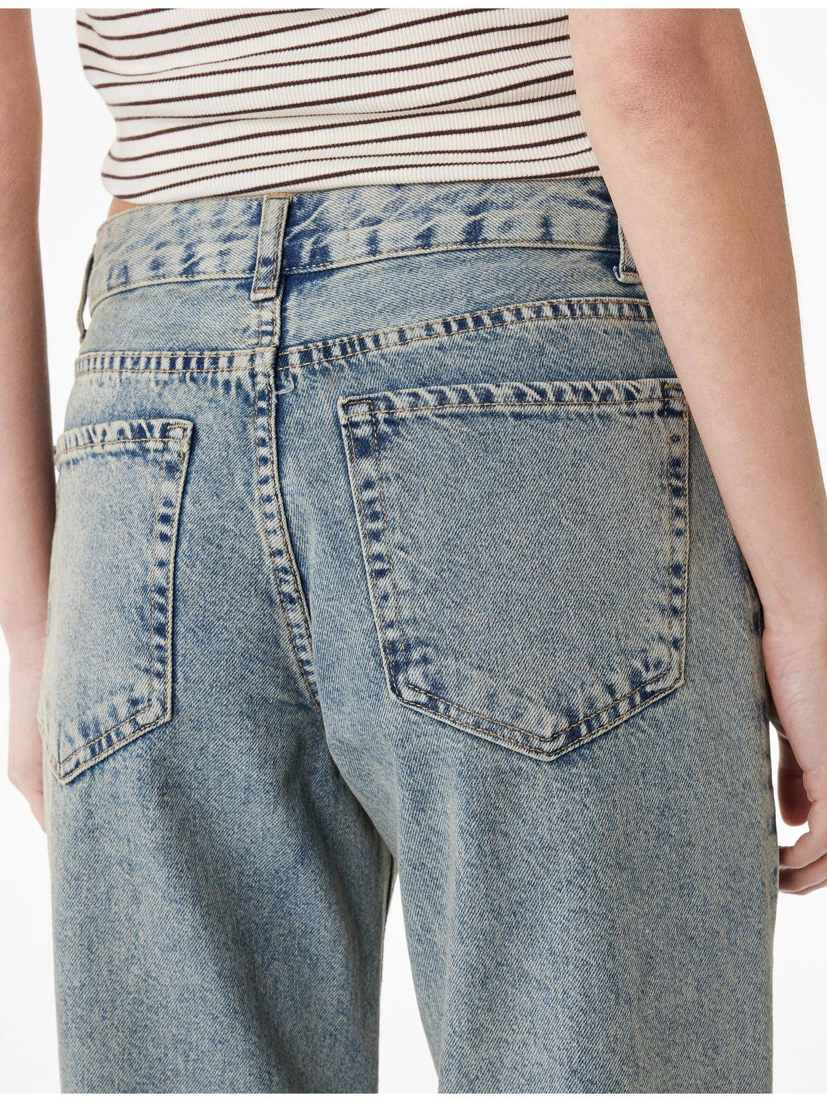 Womens Blue Straight Jeans | ST23 - view 4
