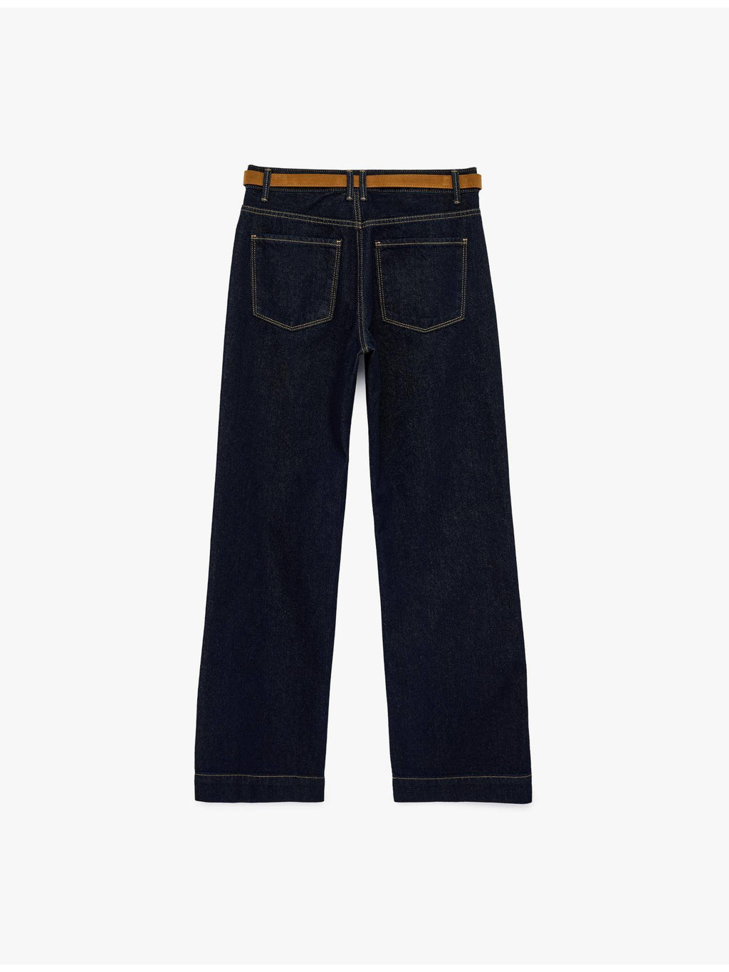Womens Navy Blue Straight Jeans | ST23 - view 2