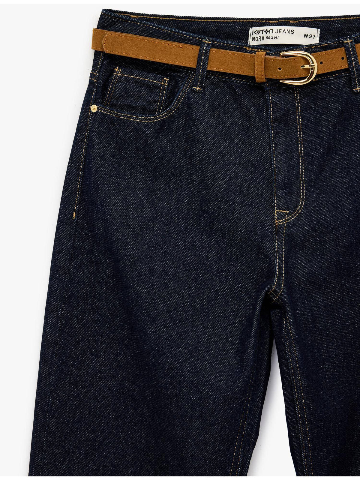 Womens Navy Blue Straight Jeans | ST23 - view 5