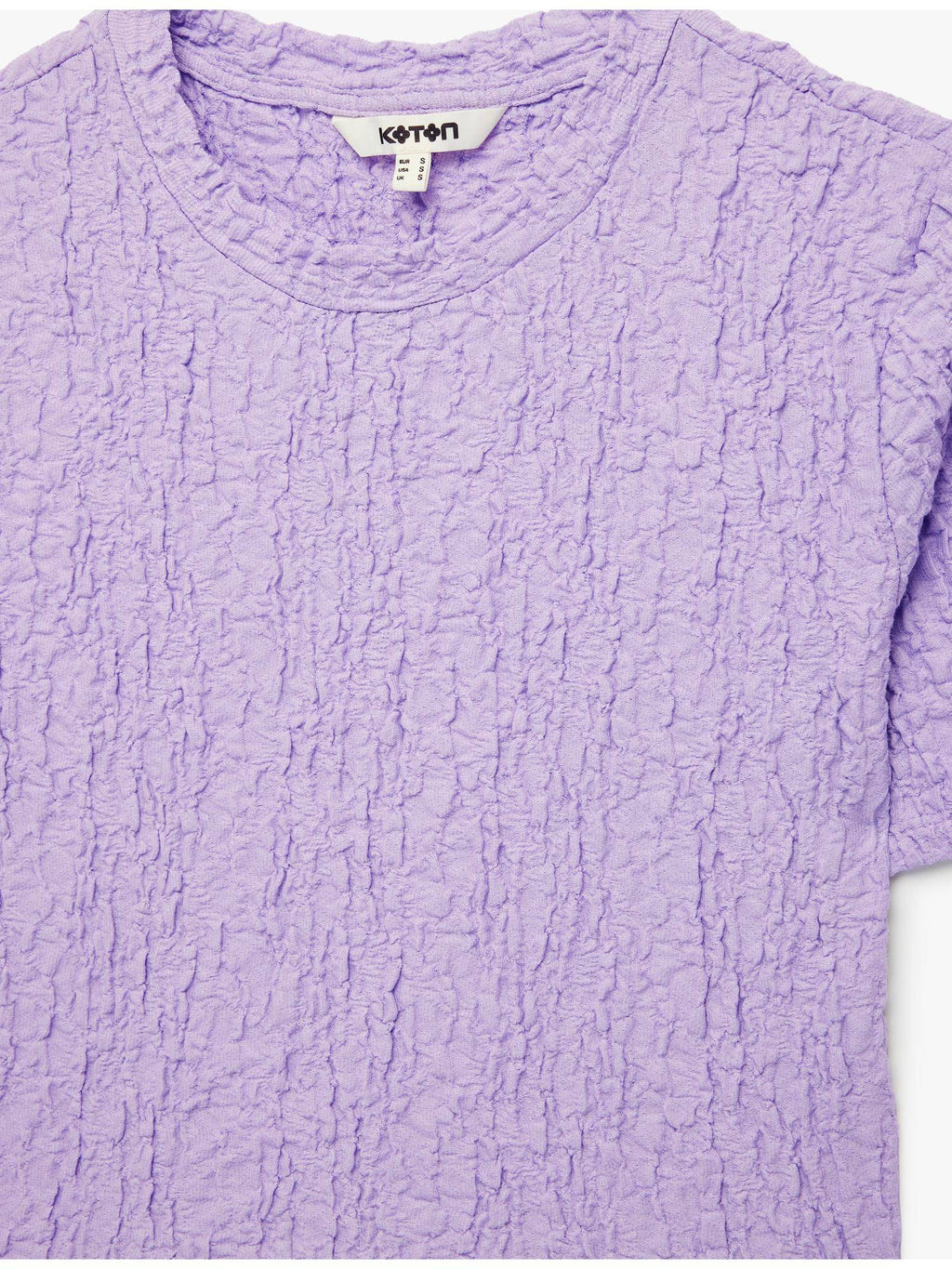Womens Purple Textured Peplum Top | pt51 - view 6
