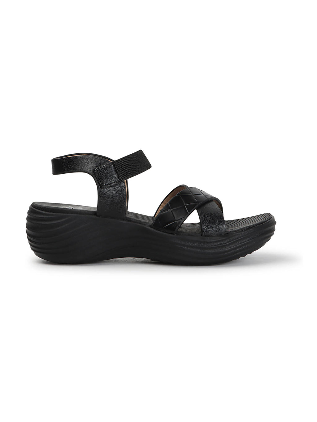Beige Hook & Loop Women Casual Sandals | SD89 - view 11