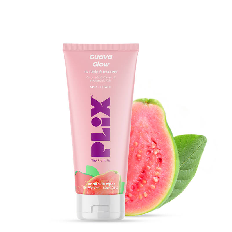 SPF 50+ Guava Glow Invisible Sunscreen Gel For UV A, UV B Protection with Ceramides and Vit C | PL1 - view 1