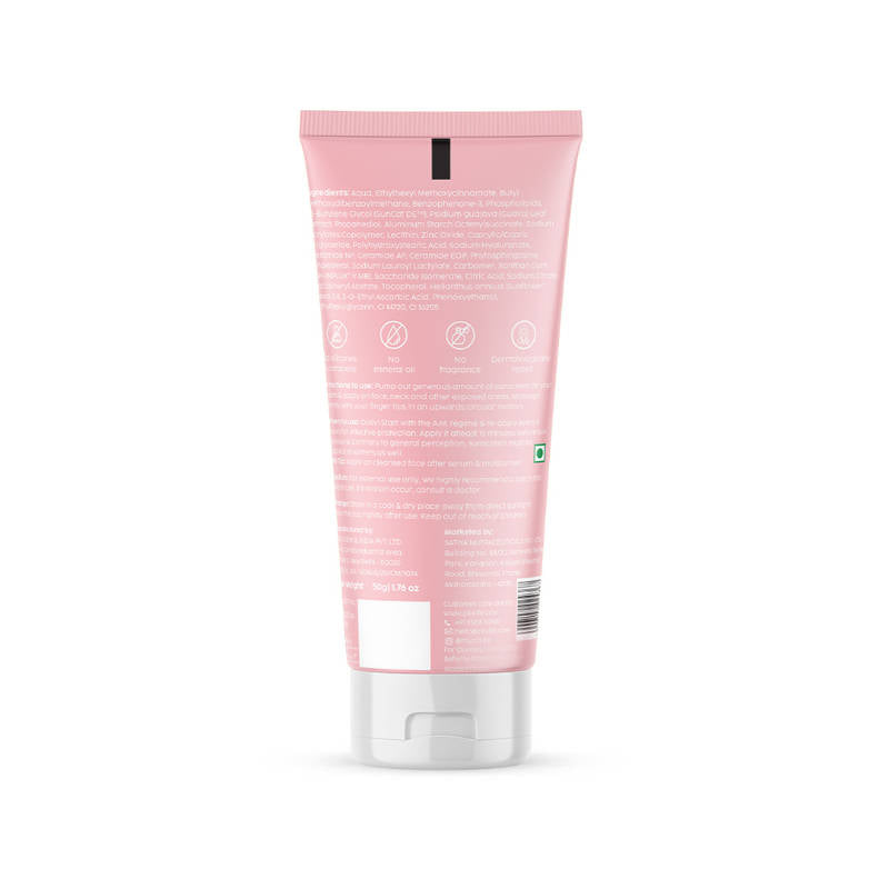 SPF 50+ Guava Glow Invisible Sunscreen Gel For UV A, UV B Protection with Ceramides and Vit C | PL1 - view 2