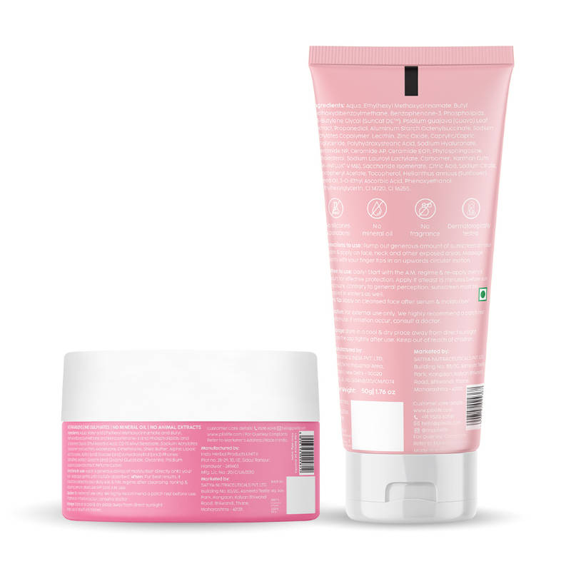 Guava Under-Eye Gel & SPF 50+ Ceramides Sunscreen Kit, For Glowing Skin & Reduce Dark Circles | PL1 - view 2