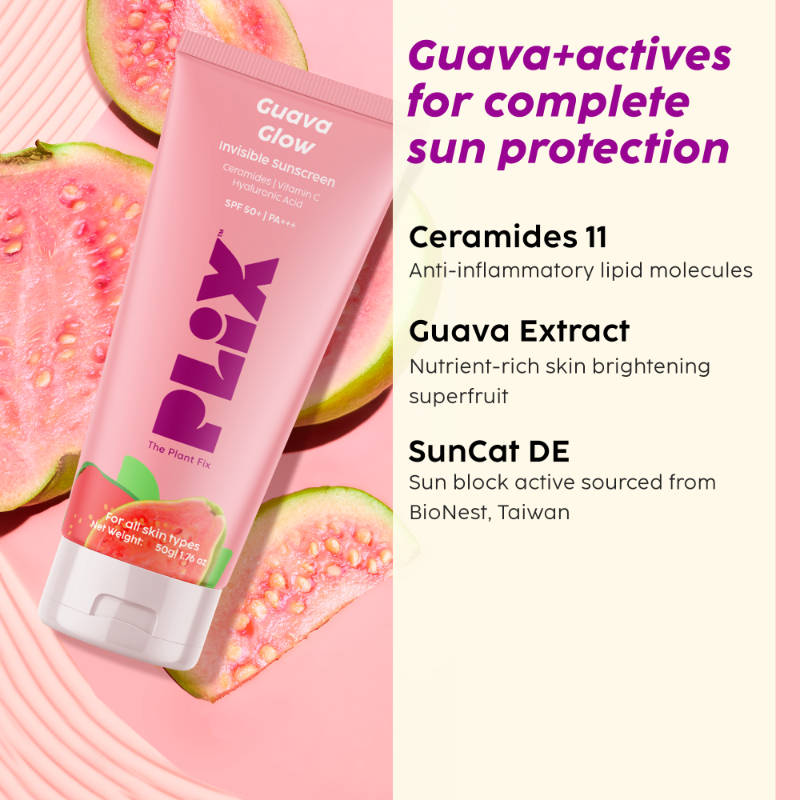 Guava Under-Eye Gel & SPF 50+ Ceramides Sunscreen Kit, For Glowing Skin & Reduce Dark Circles | PL1 - view 4