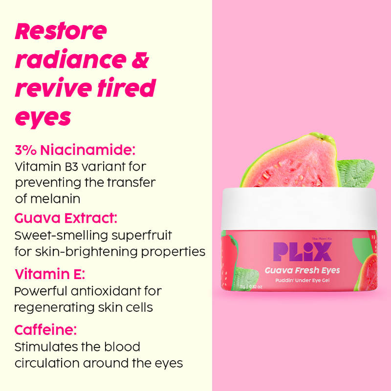 Guava Under-Eye Gel & SPF 50+ Ceramides Sunscreen Kit, For Glowing Skin & Reduce Dark Circles | PL1 - view 5