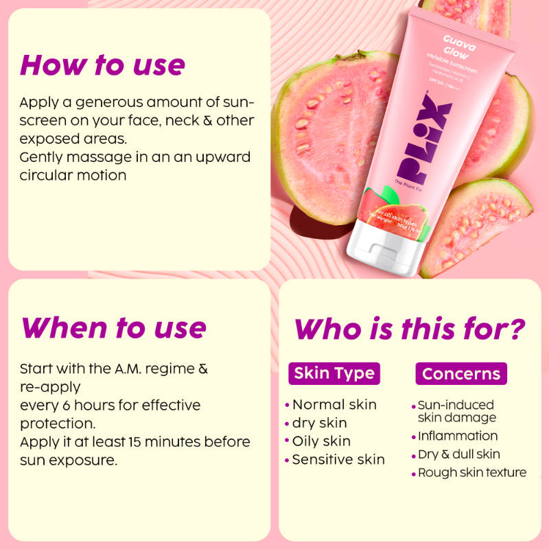 Guava Under-Eye Gel & SPF 50+ Ceramides Sunscreen Kit, For Glowing Skin & Reduce Dark Circles | PL1 - view 6
