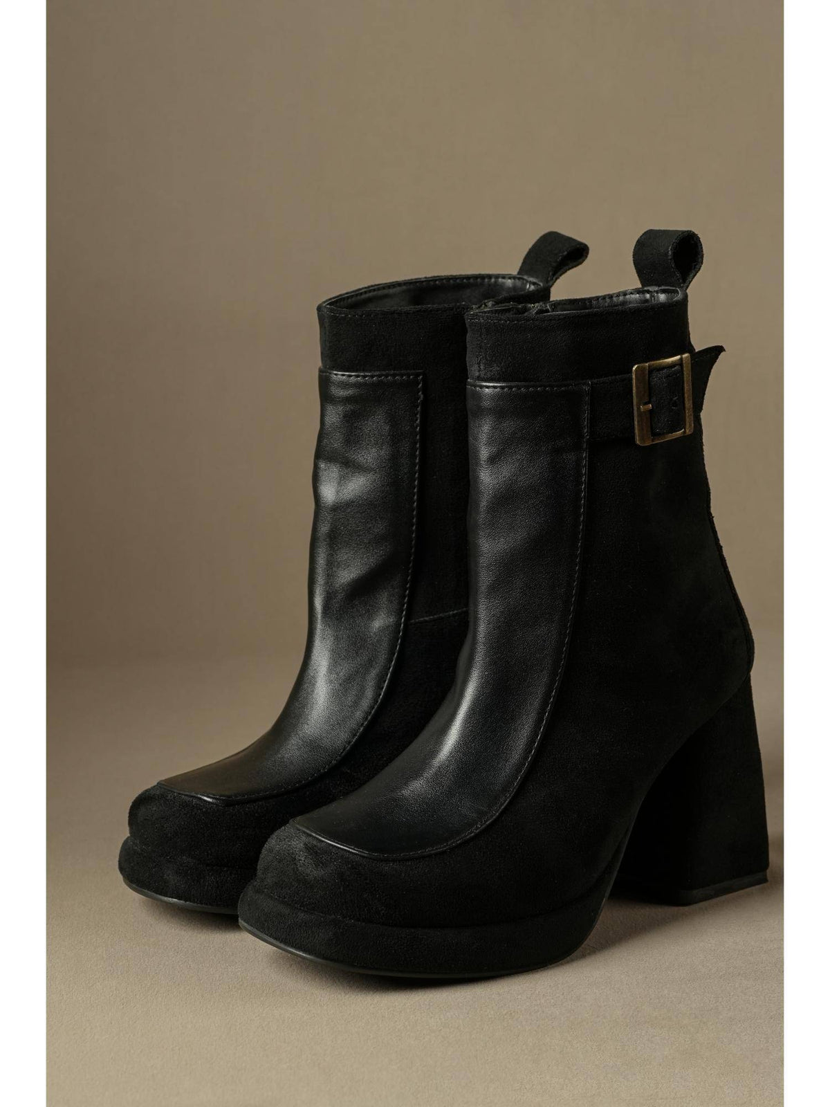 Women Gaga's Suede Ankle Casual Boots | BT61 - view 5
