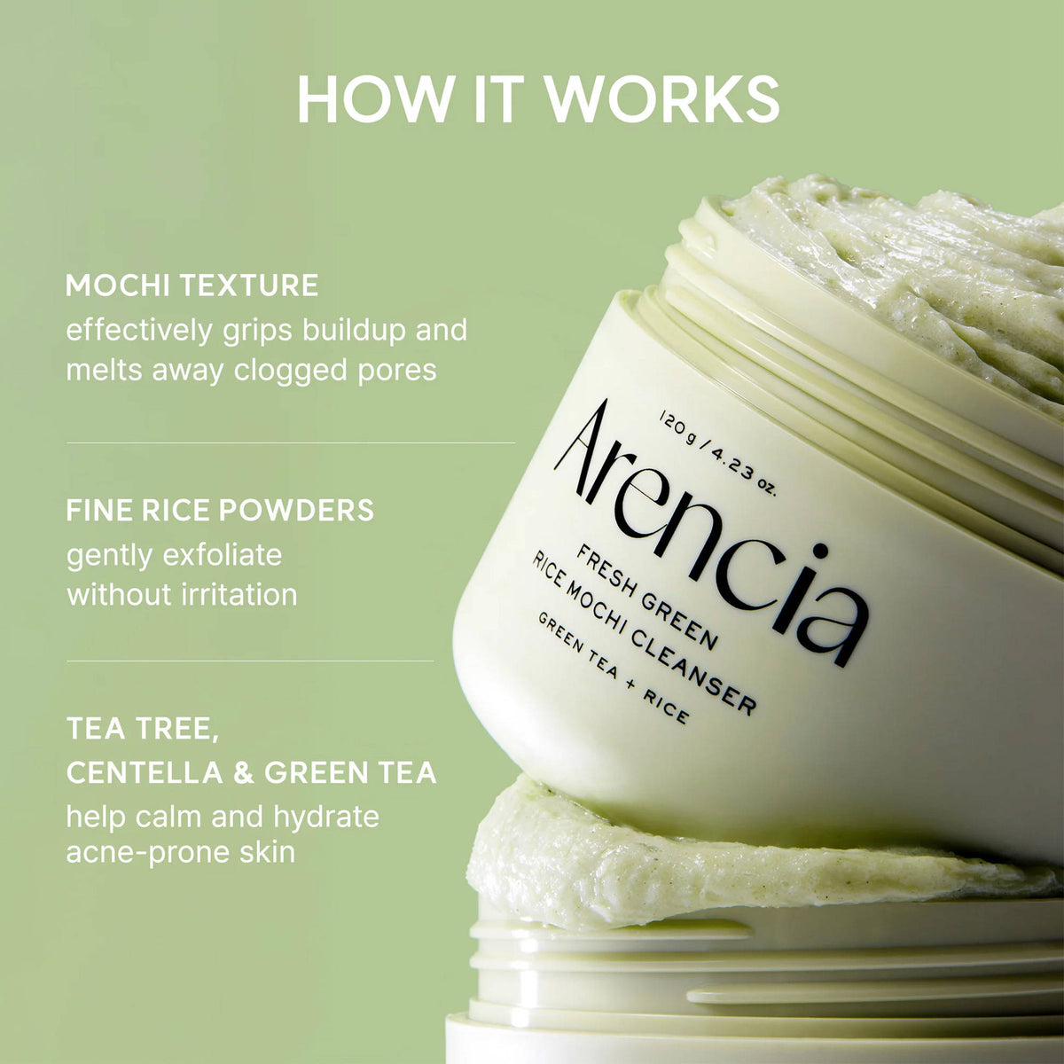 Fresh Green Rice Mochi Cleanser | FC3 - view 4