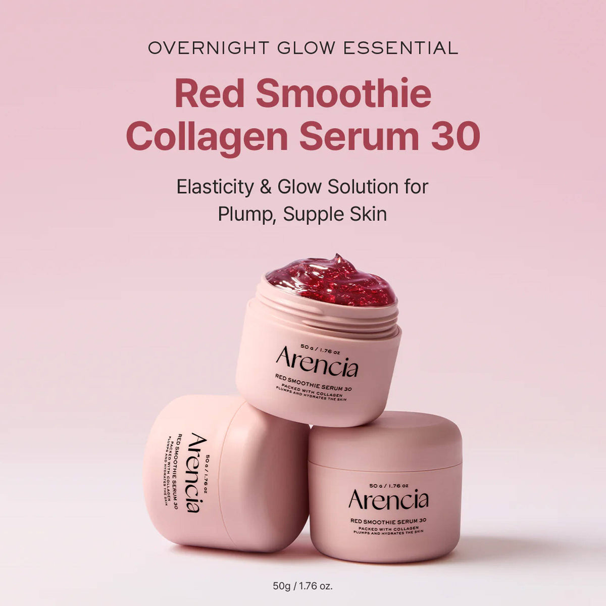 Red Smoothie Serum 30 - Anti-Aging Korean Serum with Vegan Collagen, Niacinamide & Peptides | Z8 - view 2