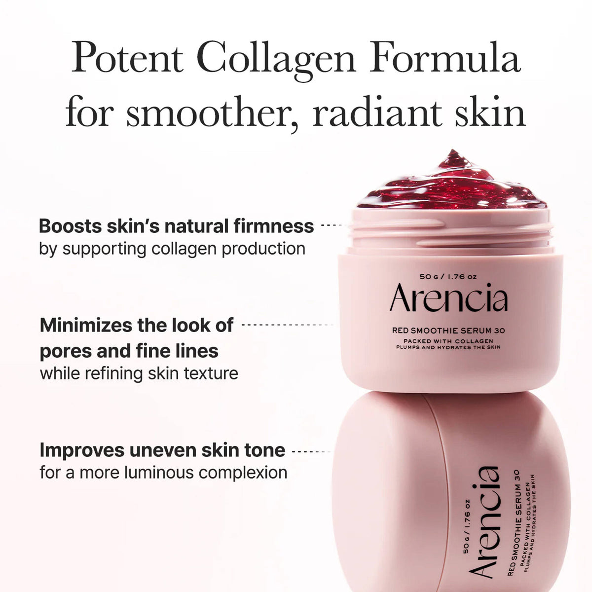 Red Smoothie Serum 30 - Anti-Aging Korean Serum with Vegan Collagen, Niacinamide & Peptides | Z8 - view 4
