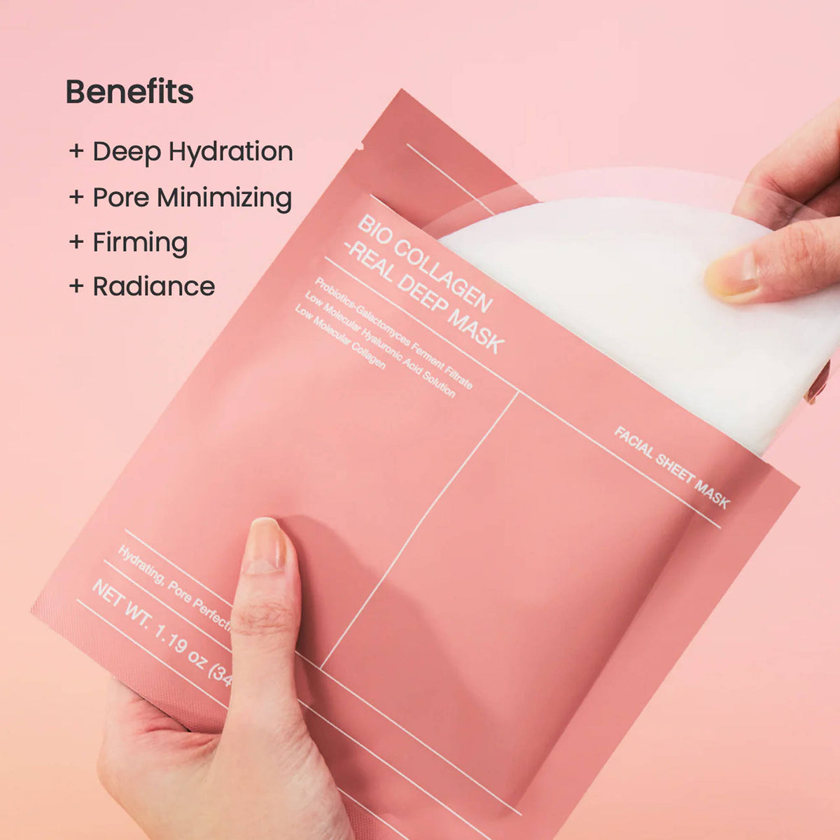 Bio-Collagen Real Deep Mask, Korean Anti-Aging Pore Care Overnight Sheet Mask - Pack of 4 | FC3 - view 5